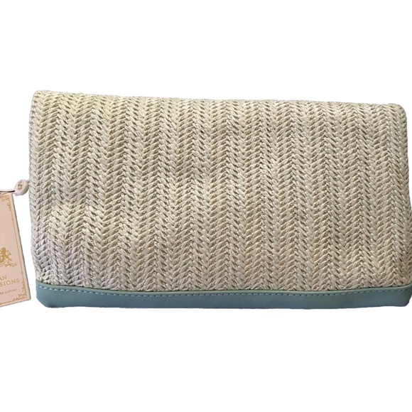 Urban Expressions Clutch w/ Detachable Chain - Light Teal - Picture 3 of 3